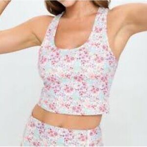 Evolution and creation crop Floral Print Women's top